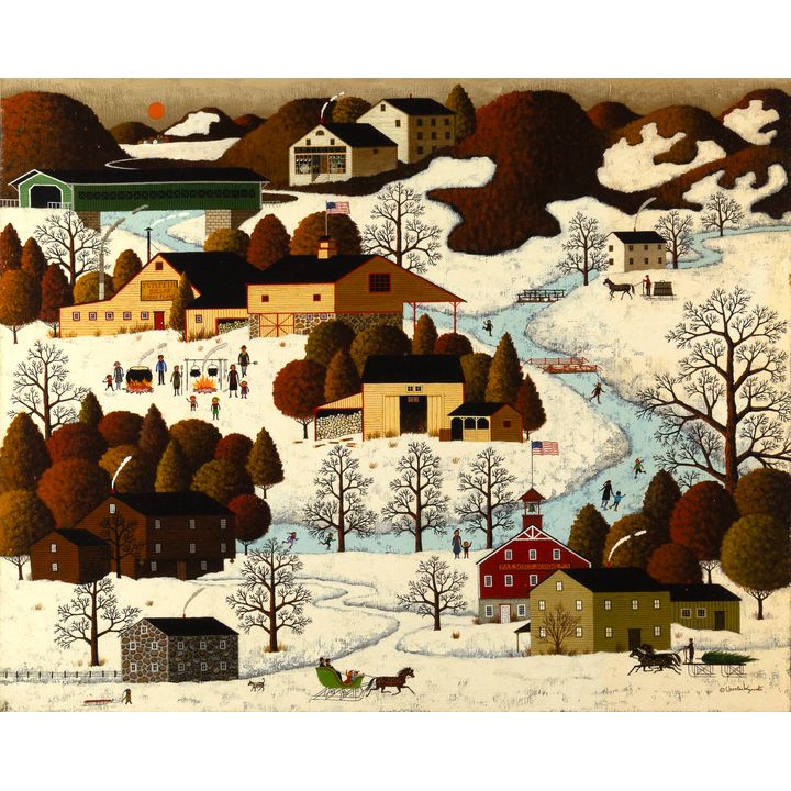 Charles Wysocki (1928-2002), Maple Sugaring
