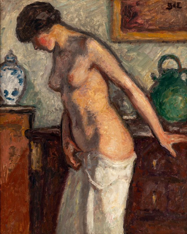 Georges d'Espagnat
(French, 1870–1950)
Nu devant une commode à la potiche, 1906