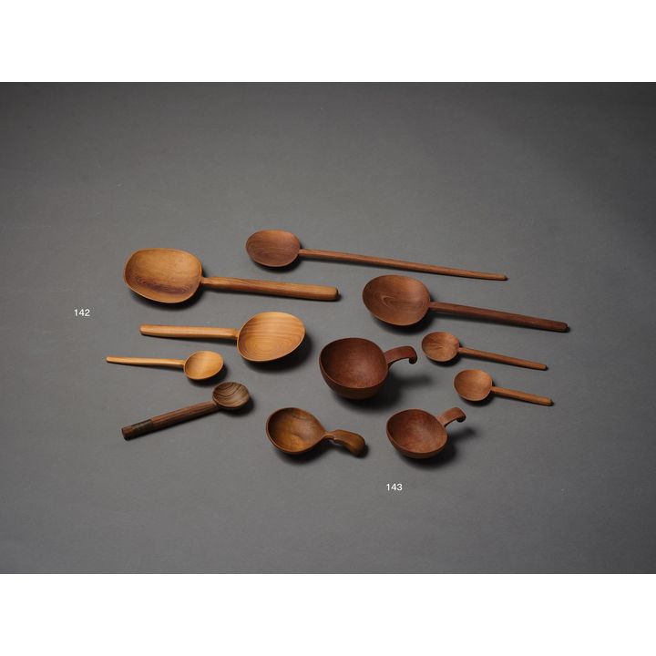 Levi Borgstrom - Three carved wooden vessels