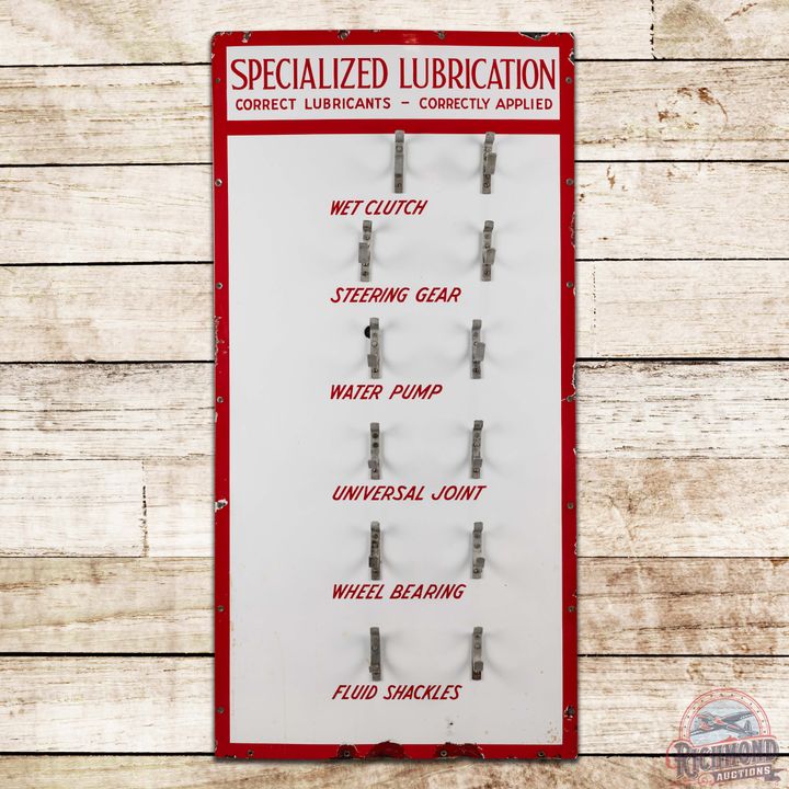 Specialized Lubrication Service Station Grease Gun Board Sign