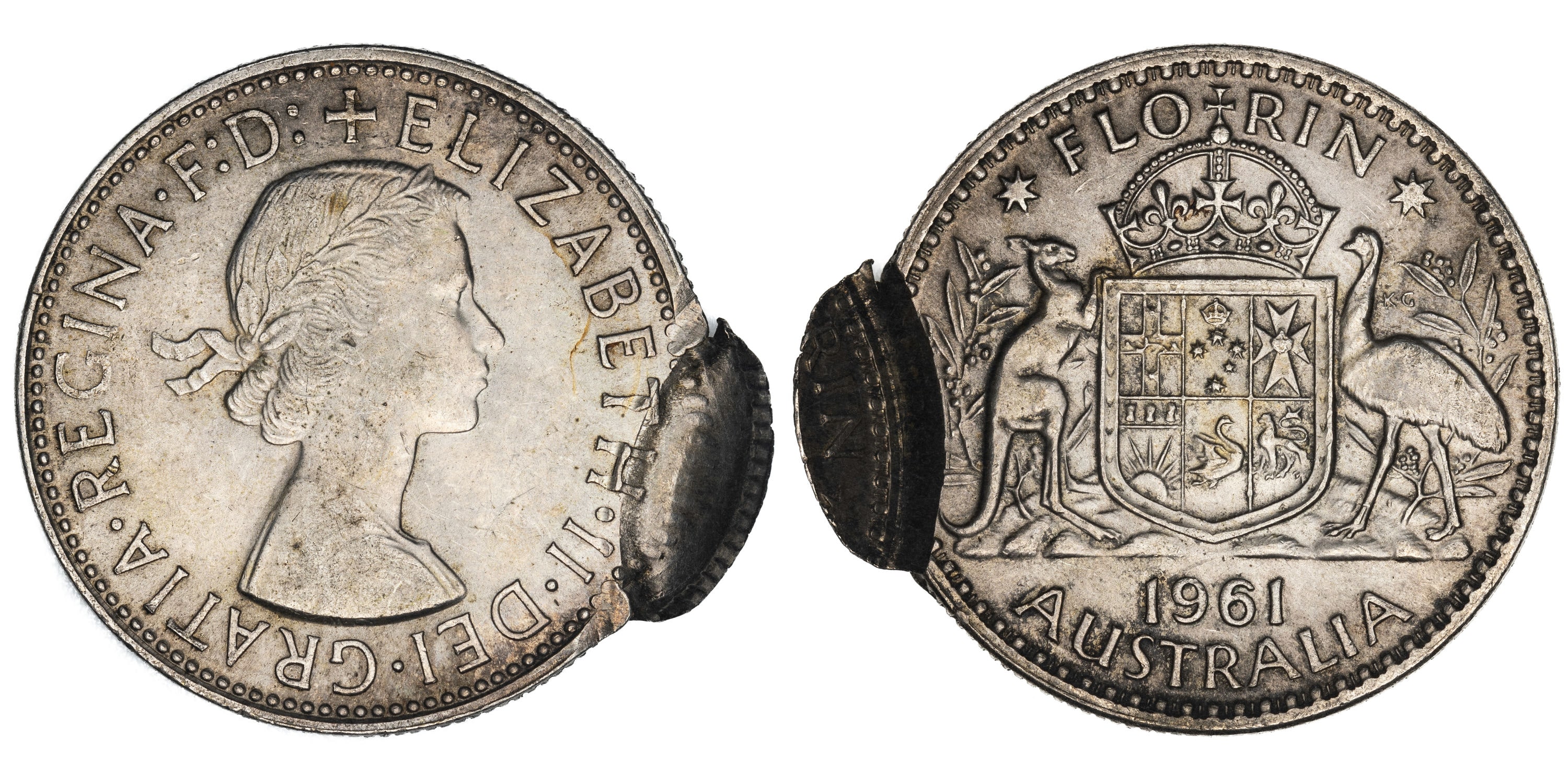 Elizabeth II, Florin, 1961, aEF