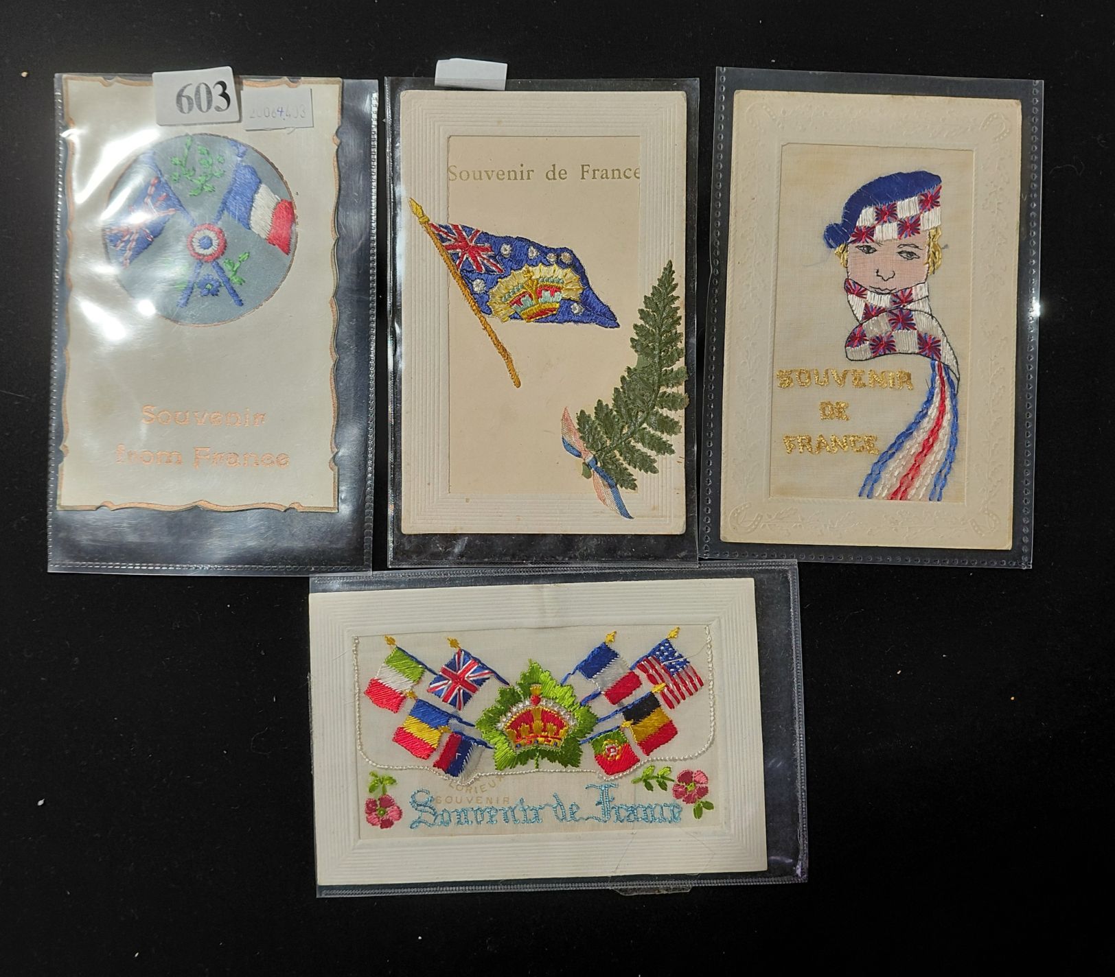 603 · SILK POSTCARDS - FRANCE