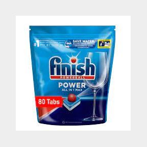 Finish Auto Dishwashing All In One Max Tablets, Regular, 80's | DR 51663/18707 B1 (S3)
