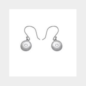 925 Sterling Silver CZ Circle Drop Earrings. -|Bar 9900861128312 - 51745/16937 SN B1 (S9)