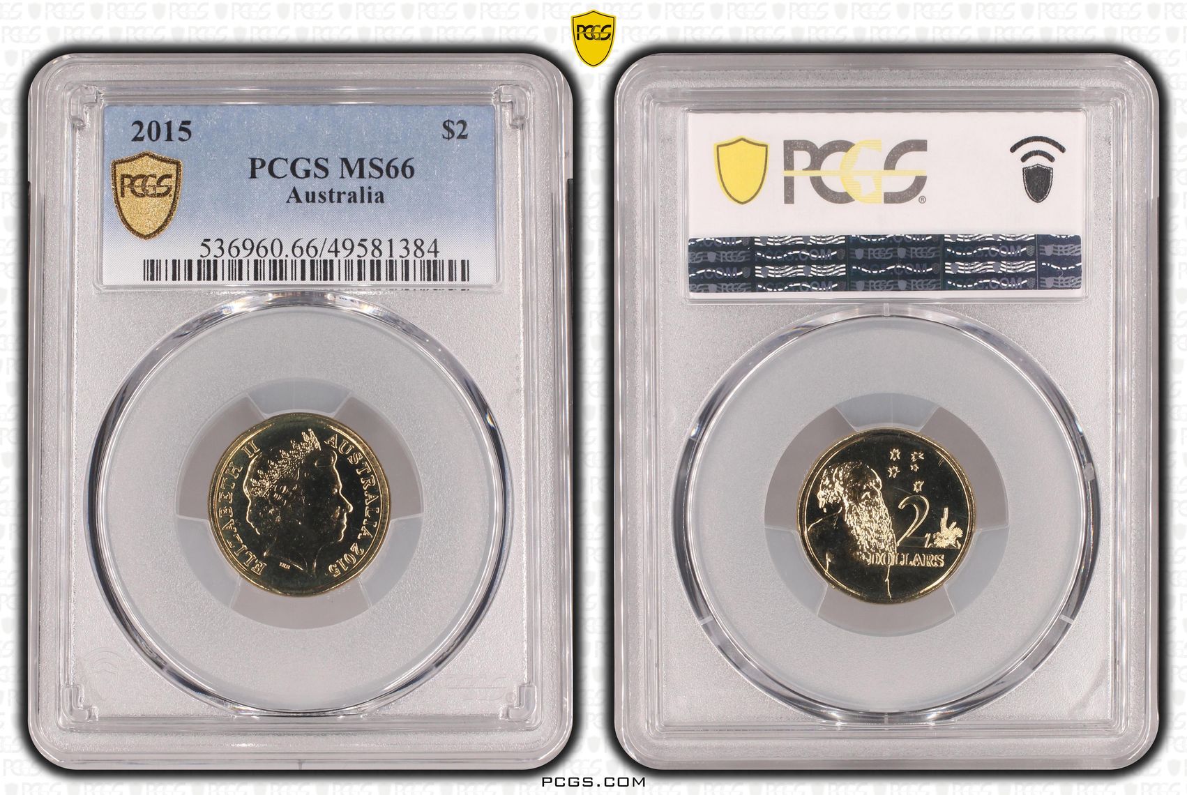 411 · Elizabeth II, Two Dollar, 2015, PCGS MS66