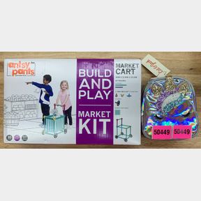 ANTSY PANTS BUILD AND PLAY MARKET KIT & CAT & JACK UNICORN BAG