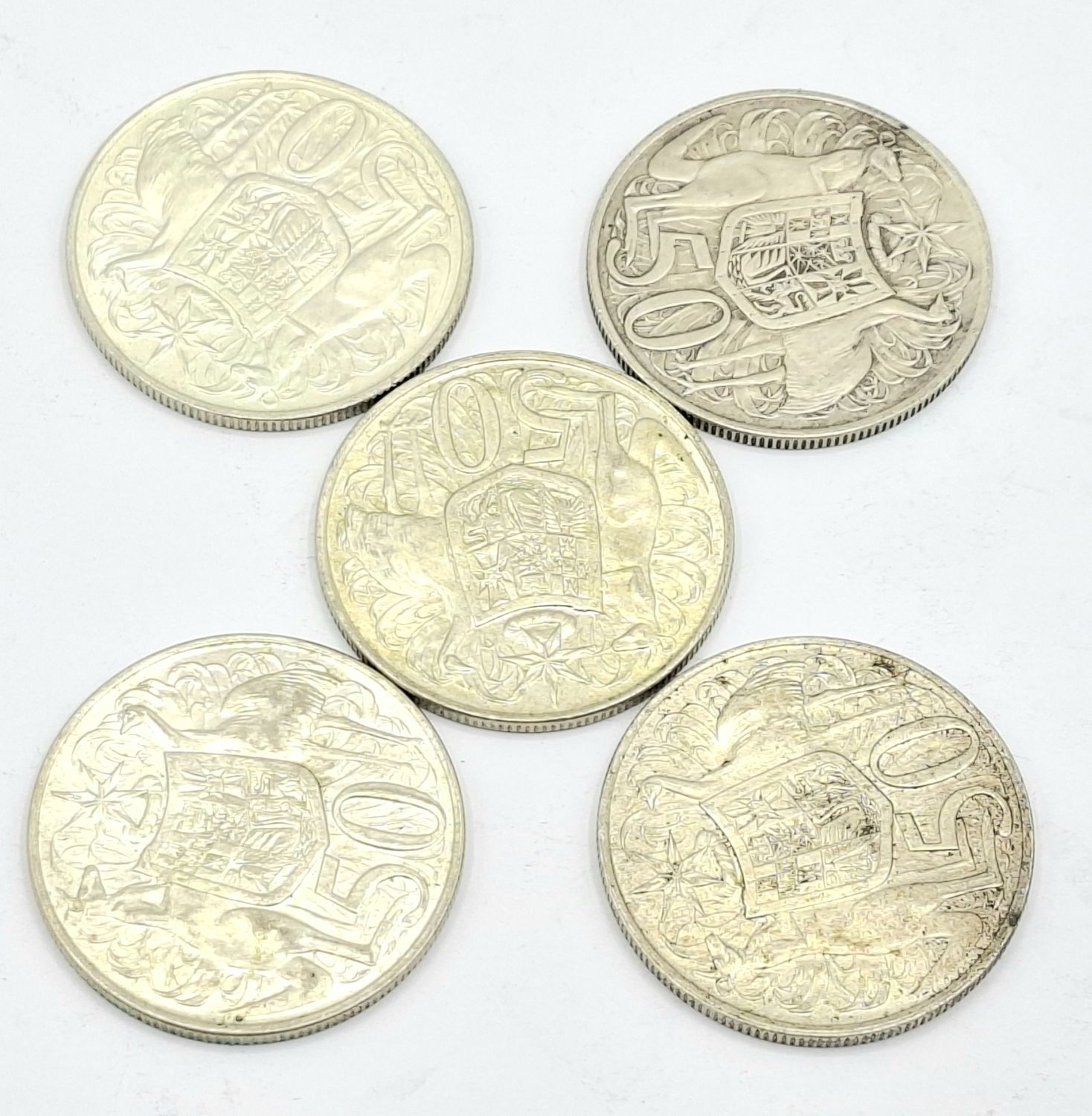 1073 · 1966 SILVER 50C COINS