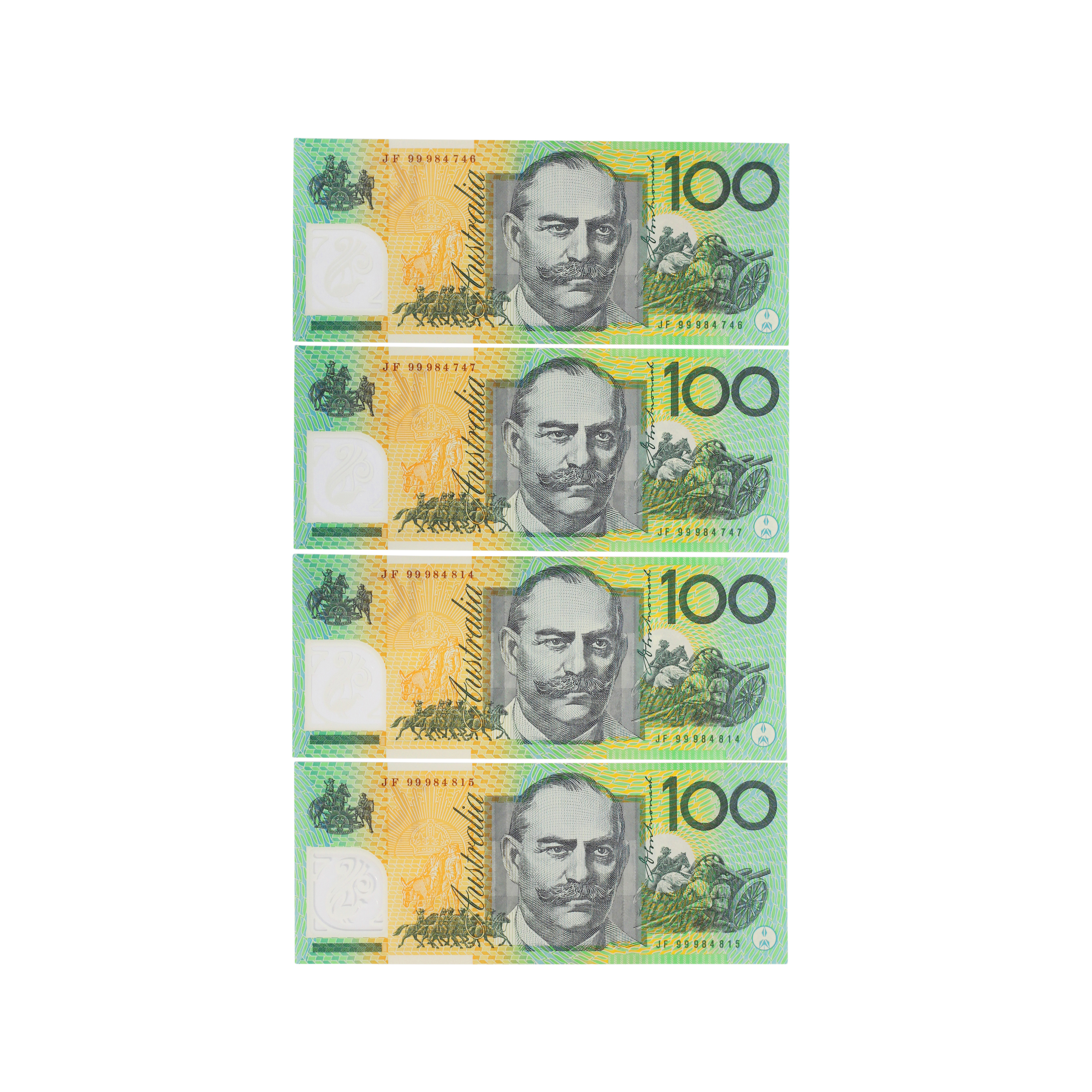 2080. · One Hundred Dollars, 1999, UNC
