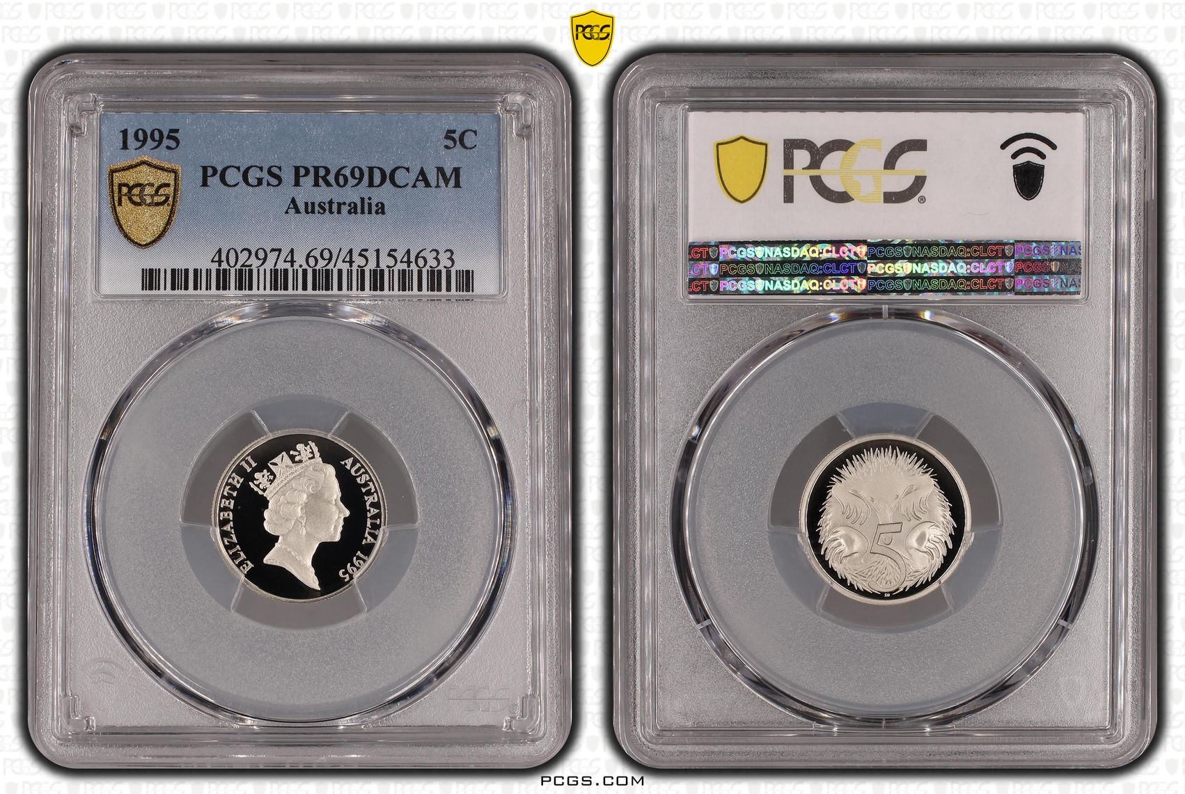 , Five Cent, 1995, PCGS PR69DCAM