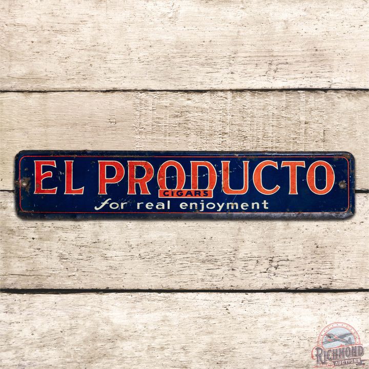 El Producto Cigars "For Real Enjoyment" Single Sided Tin Sign