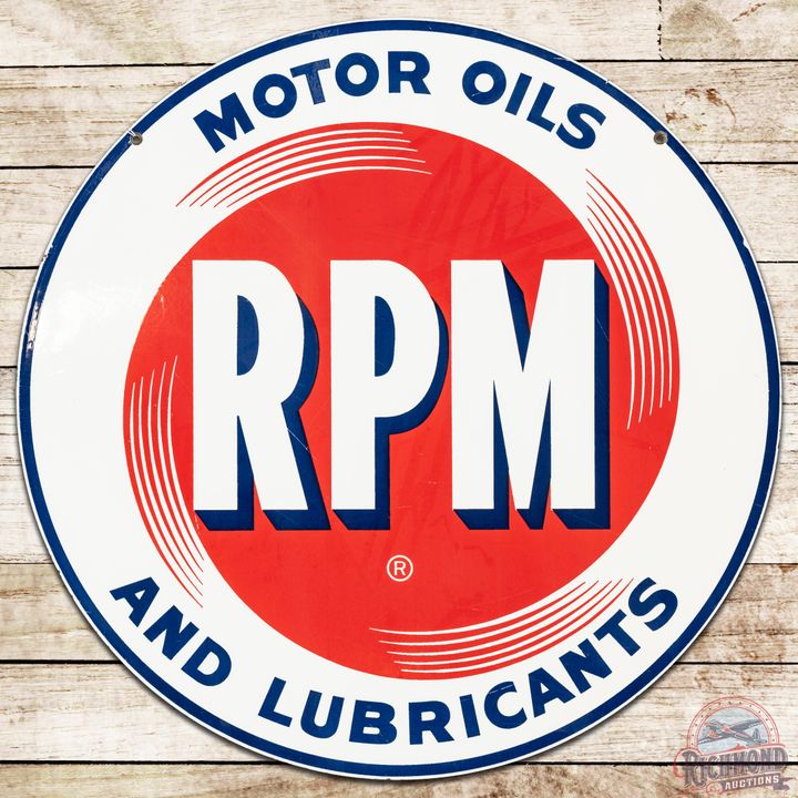 28" RPM Motor Oils and Lubricants DSP Sign - 8.5 & 8.25