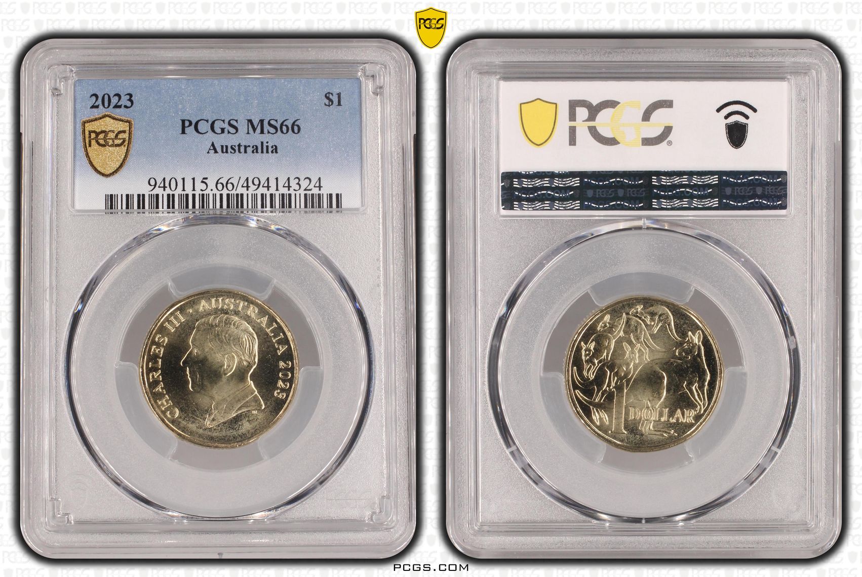 390 · One Dollar, 2023, PCGS MS66