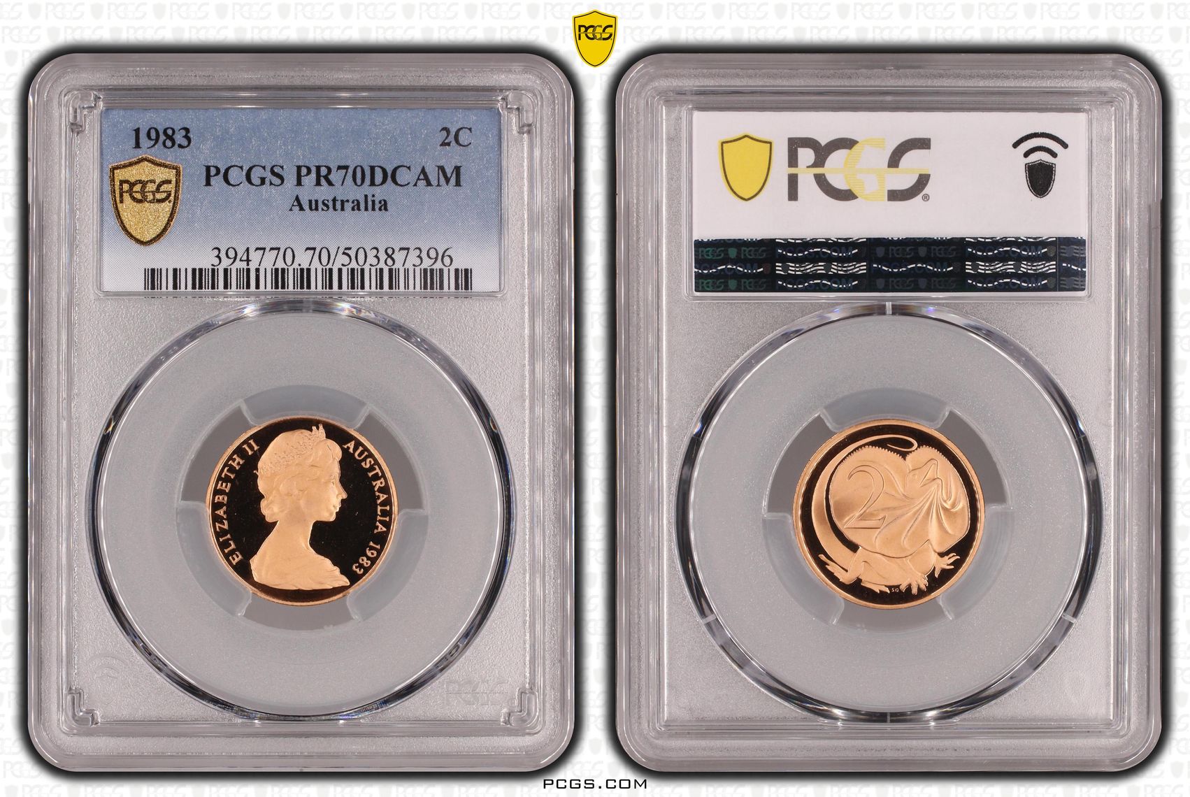 Two Cent, 1983, Pcgs Pr70dcam