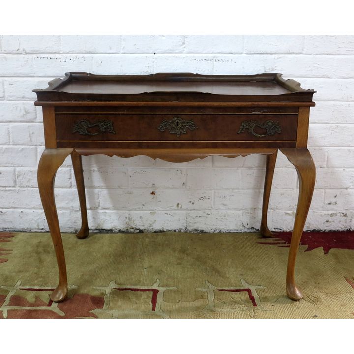 DUTCH WALNUT SILVER TABLE