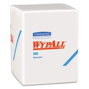 WYPALL 41083 X60 CLOTHS, 1/4 FOLD, 12 1/2 X 10, WHITE, 70 PER PACK (CASE OF 8 PACKS)