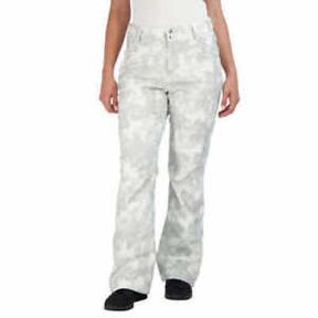 GERRY LADIES' STRETCH WATER RESISTANT SNOW PANTS, WHITE SZ XSM