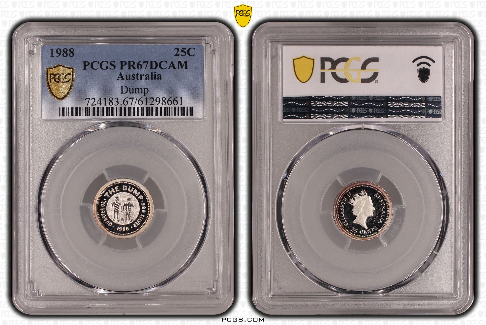 Dump, Twenty Five Cent, 1988, PR67DCAM