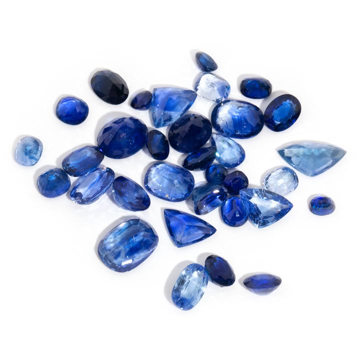 39.16 Carats of Blue Ceylon Type Sapphires