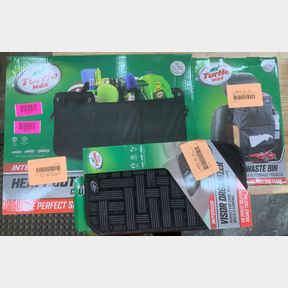 TURTLE WAX INTERIOR VISOR ORGANIZER & WASTE BIN