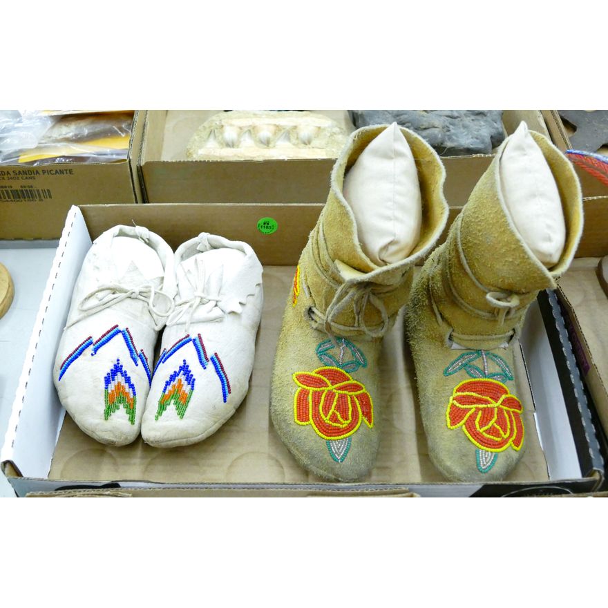Box Native Beaded Moccasins & Boots