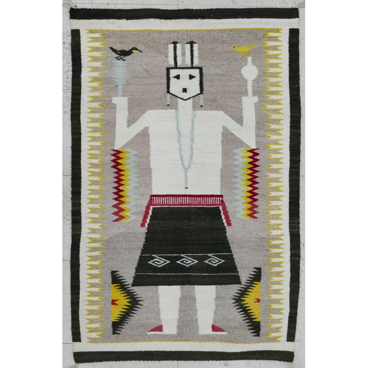 Navajo Pictorial Yeh Wool Rug