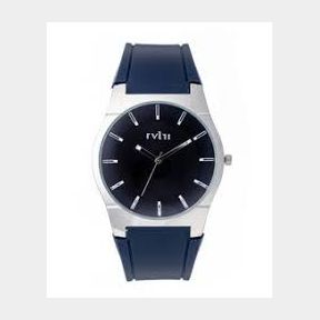 Navy dial 32mm with stones Silver case Blue Strap S19 Watch - Bar 6006992307831 - 51746/1239
