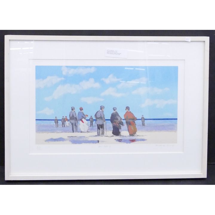 Frederick McDuff 'Low Tide #2' S/N Serigraph- 17x24'' framed
