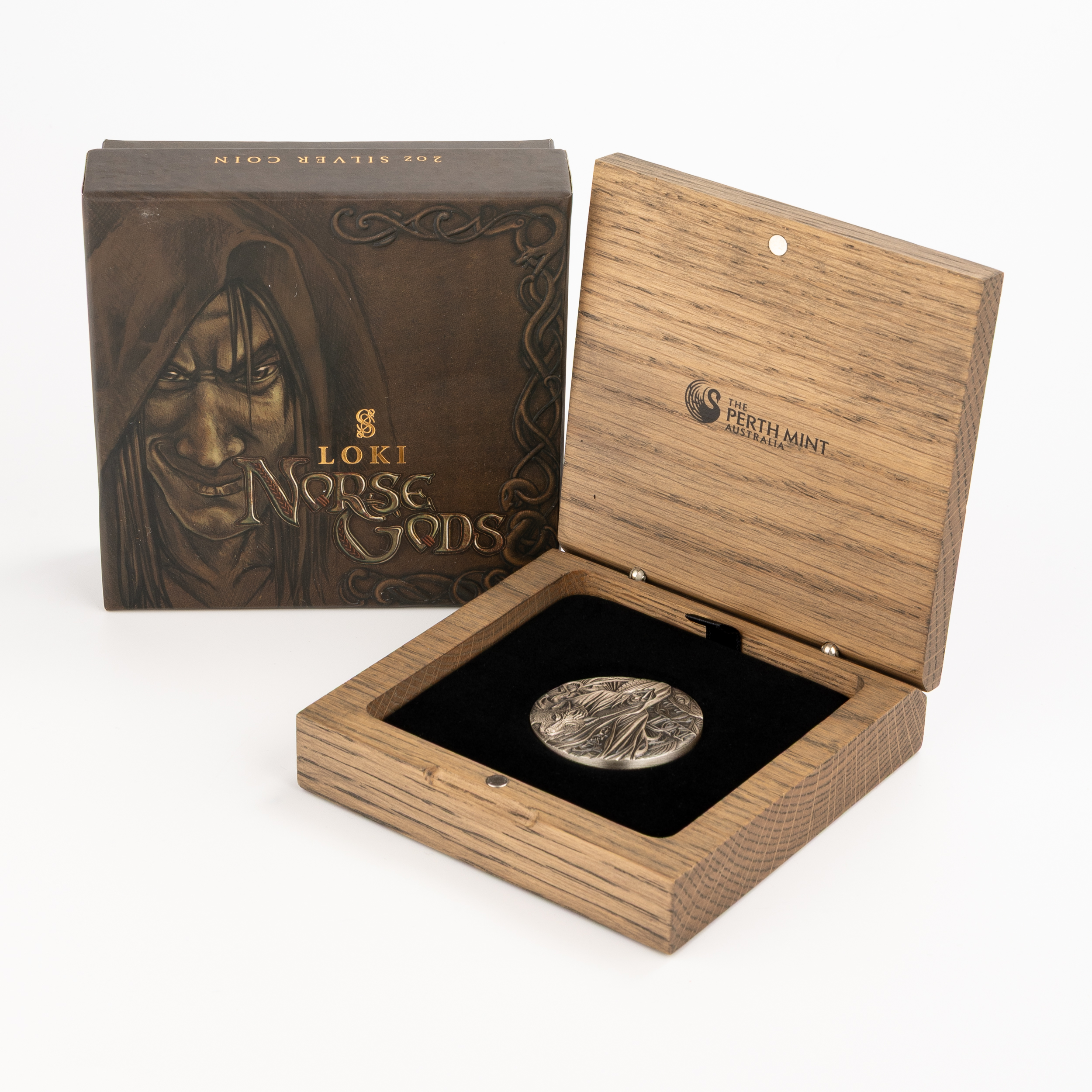 Tuvalu, Elizabeth II, Perth Mint - Norse Gods, Loki, Two Dollars, 2016, UNC