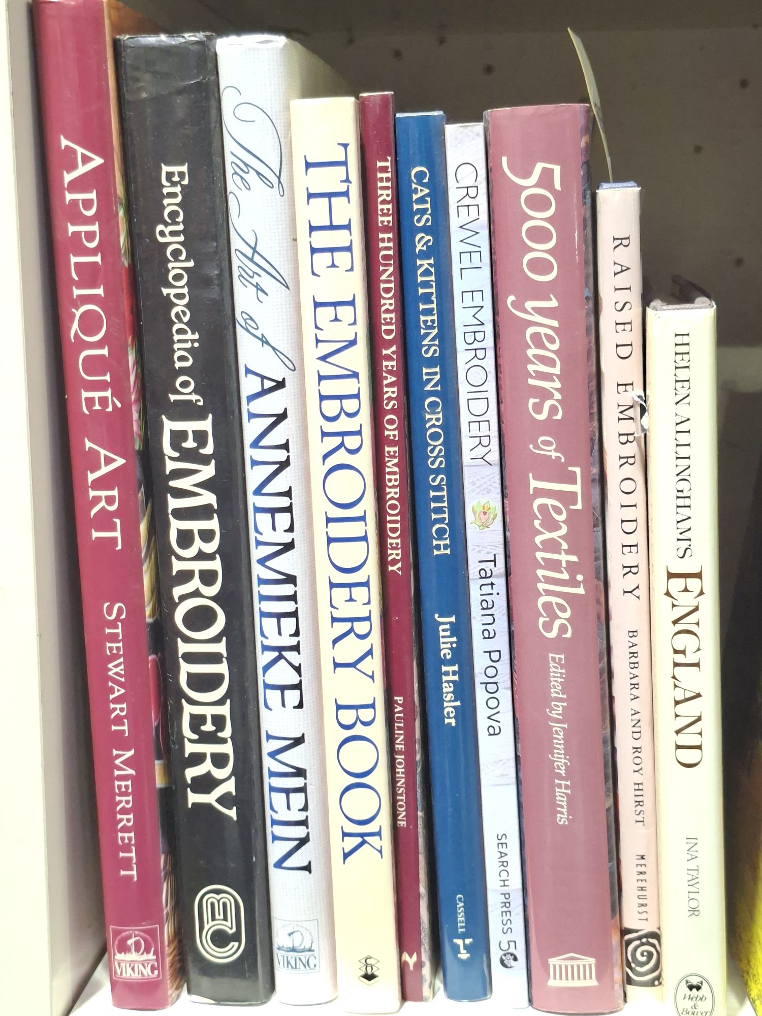 Books - Textiles And Embroidery