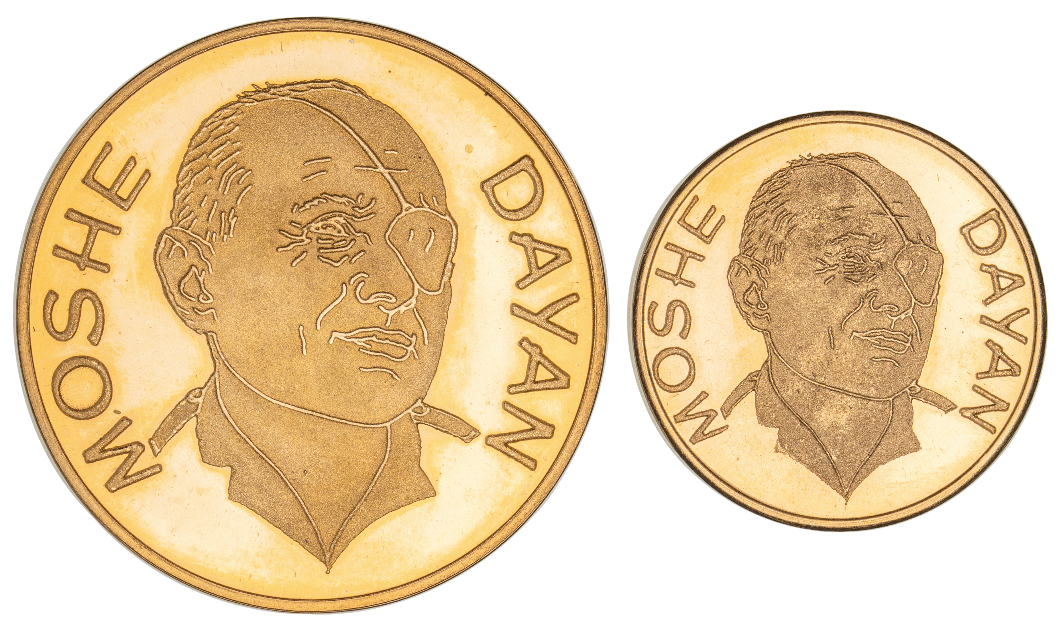 412 · Israel, Moshe Dayan Gold Medals, 1967, aFDC - FDC