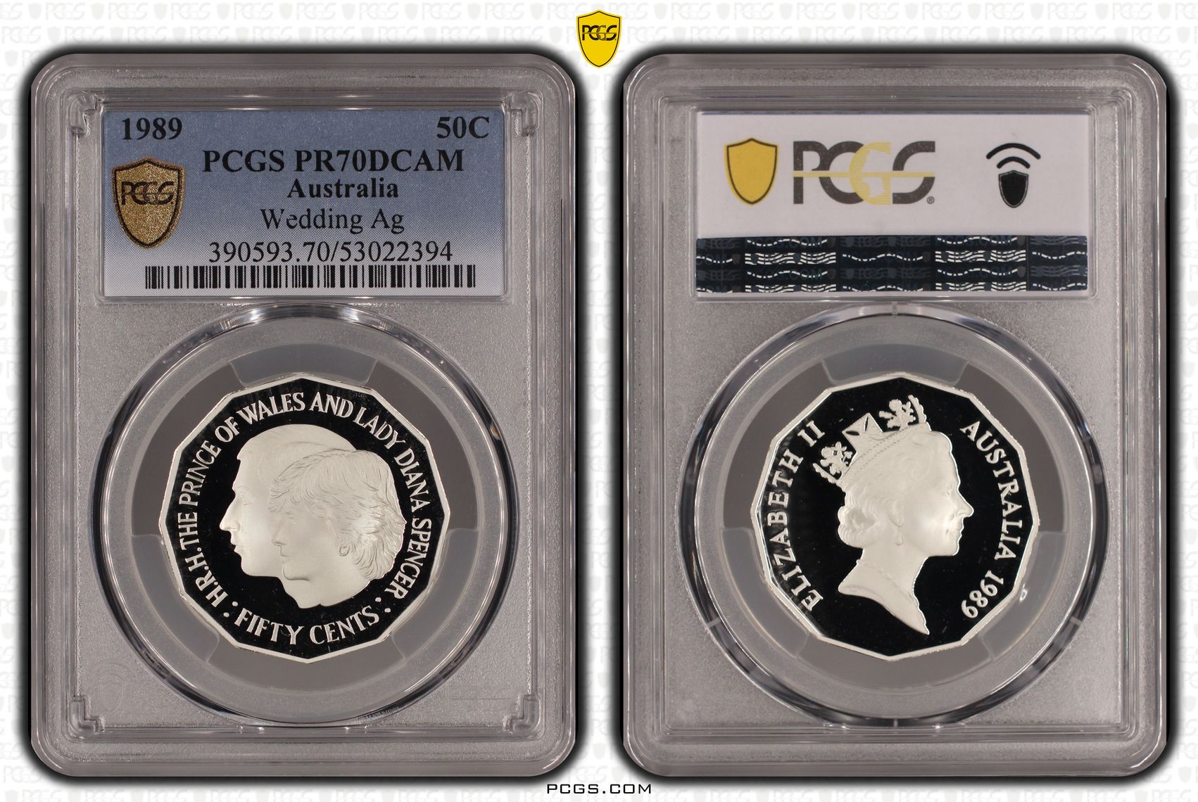 Wedding Silver, Fifty Cents, 1989, PCGS PR70DCAM
