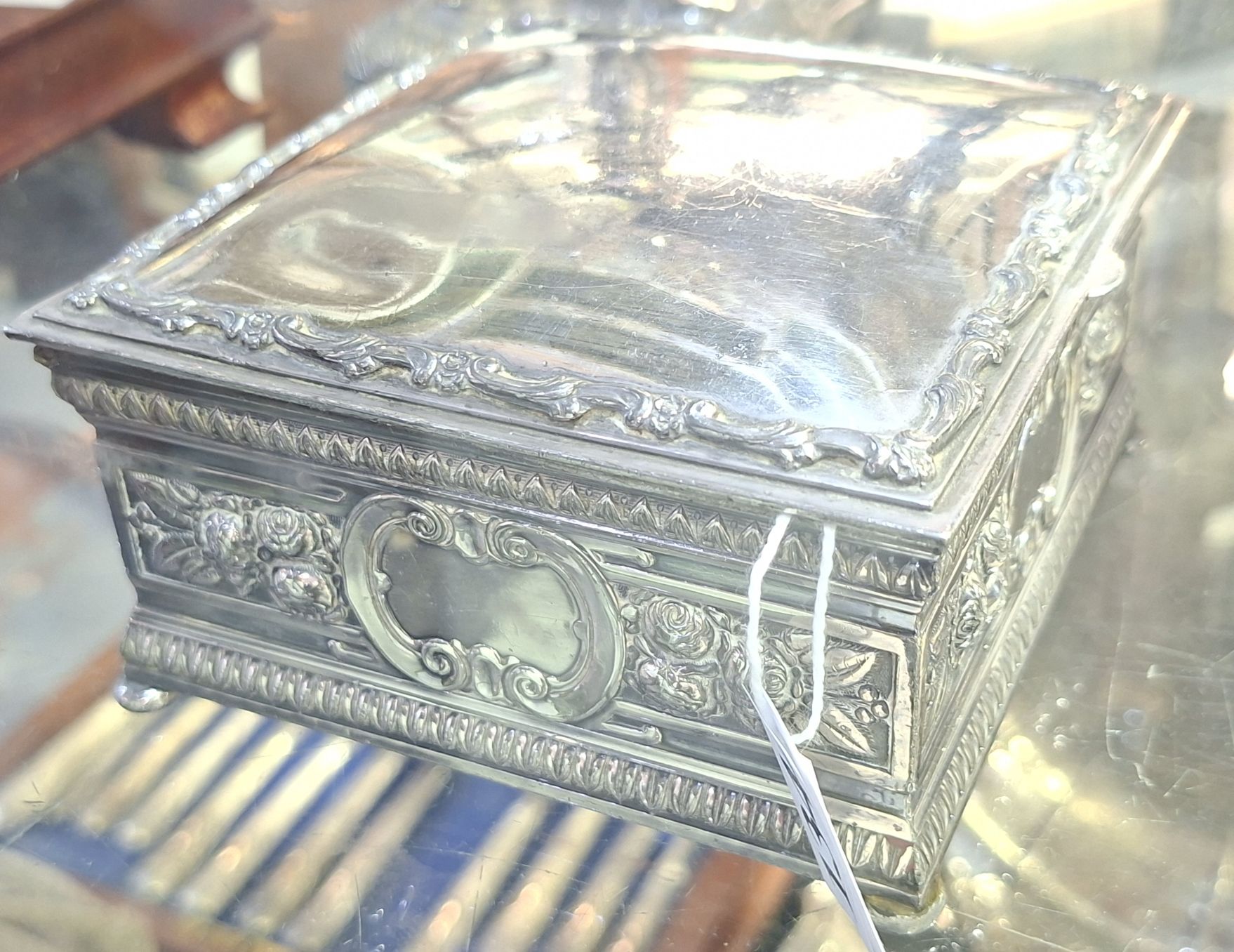 Wilcox U.S.A. Silver-Plated Jewellery Box