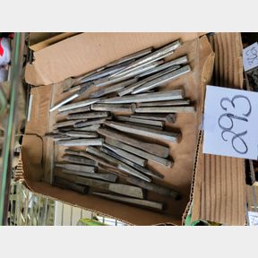 Large assortment of punches, chisels and centers