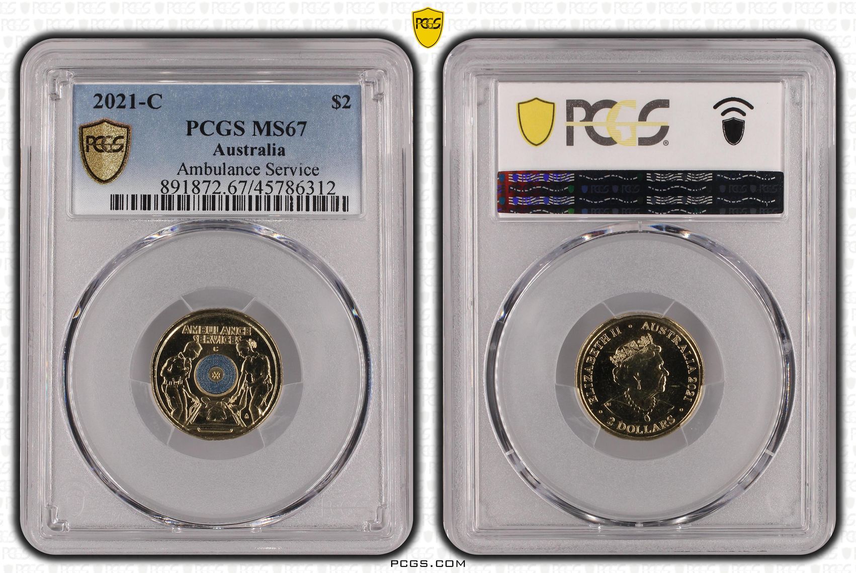 Ambulance Service, Two Dollar, 2021-C, PCGS MS67
