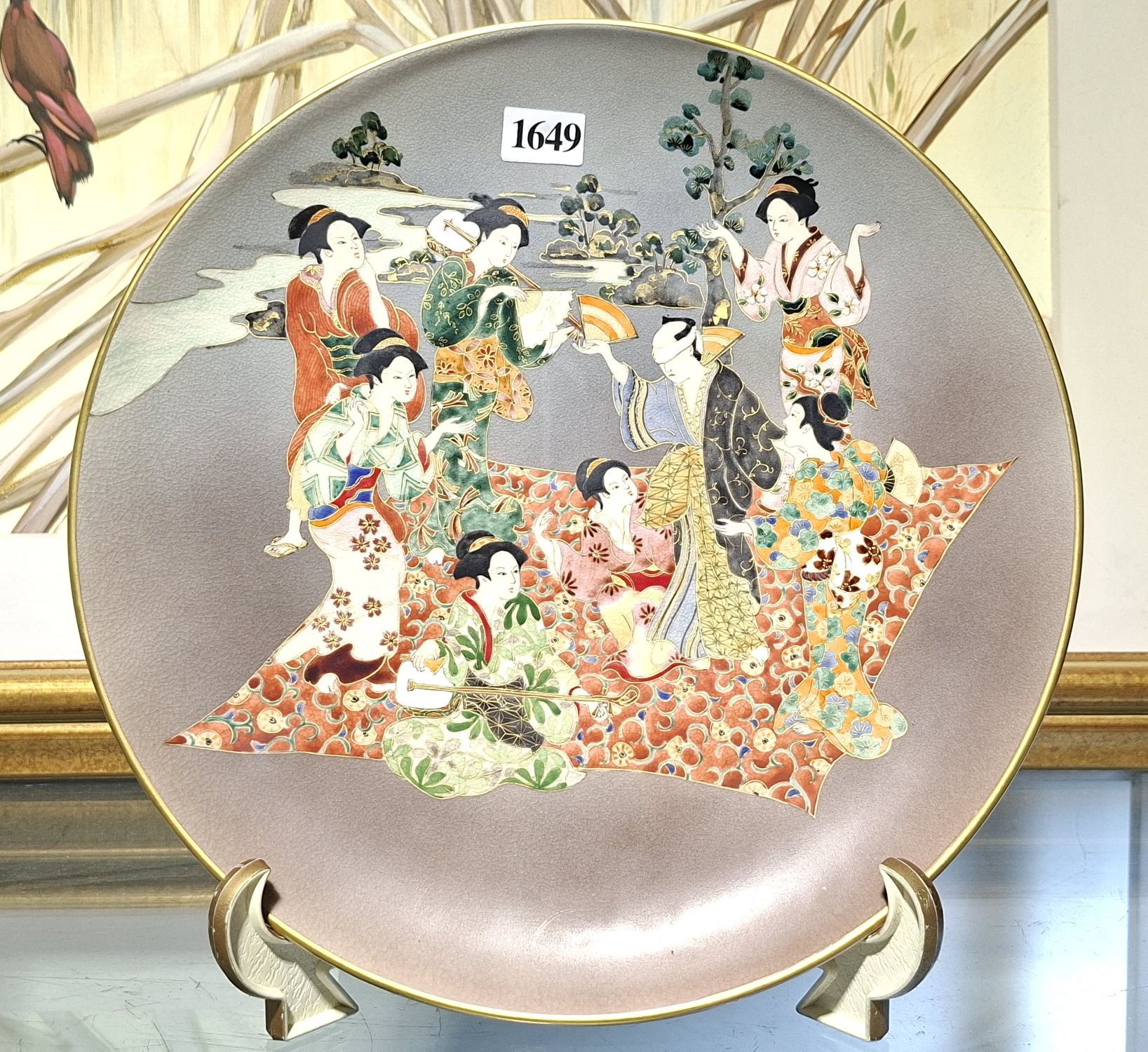 Japanese Satsuma Ceramic Plate