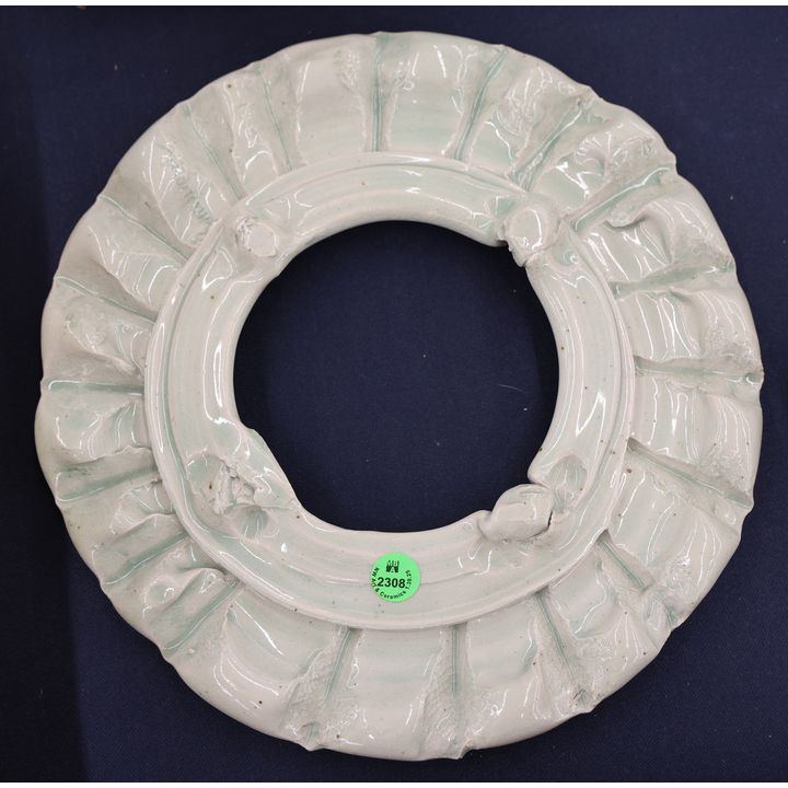 Ed Brannan Mint Glazed Round Frame 11''