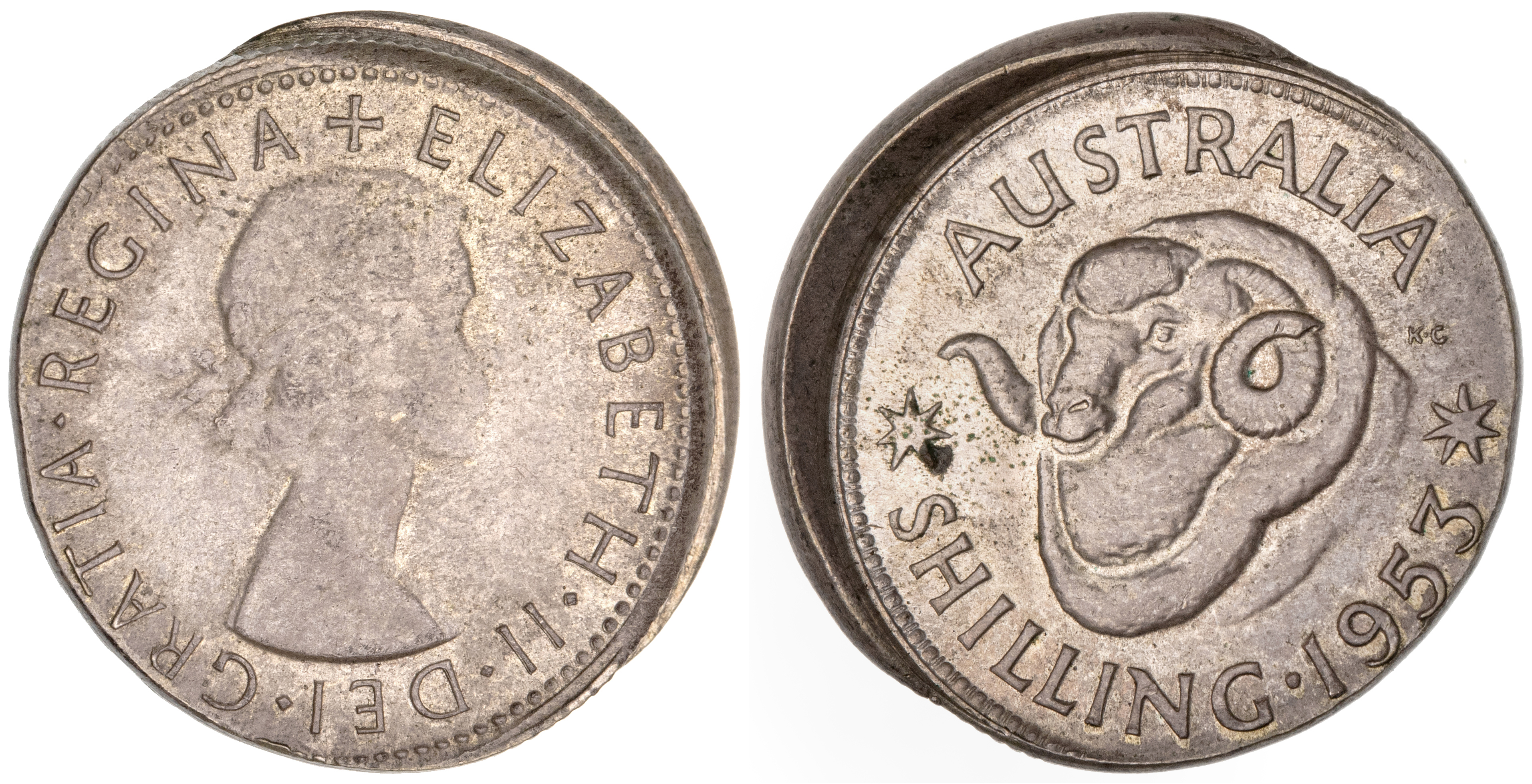 Elizabeth II, Shilling, 1953, gVF