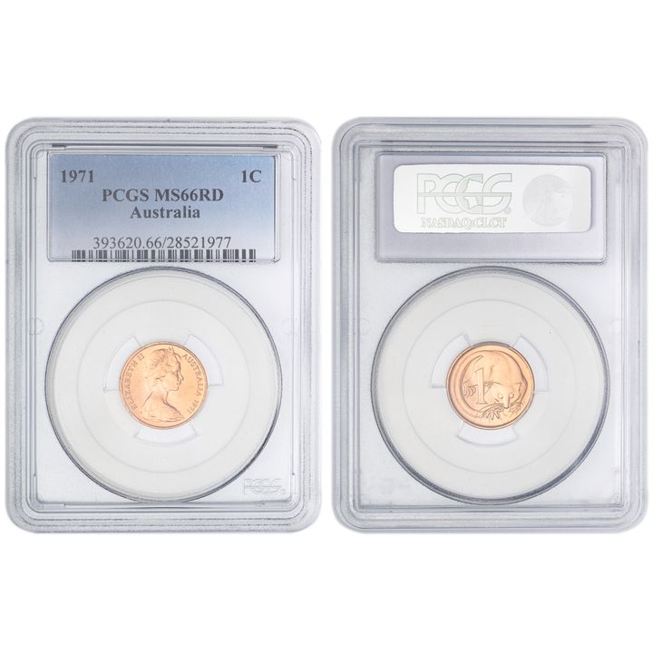 One Cent, 1971, PCGS MS66RD
