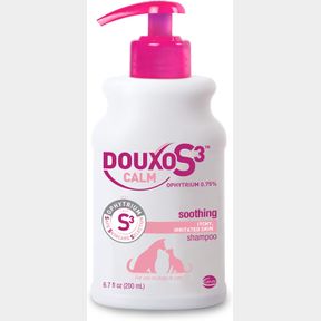 6.7 OZ DOUXO S3 CALM SHAMPOO, CONTAINS 0.75% OPHYTRIUM, SOOTHING, FOR ITCHY, IRRITATED OR ALLERGIC SKIN, FOR DOGS AND CATS, 6.7 FL