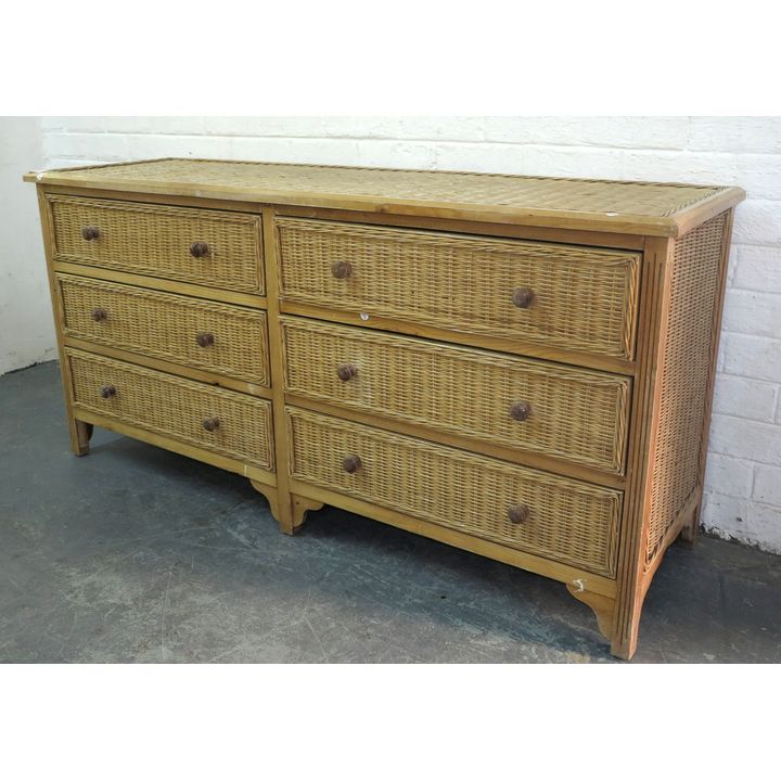 WICKER SIDEBOARD,