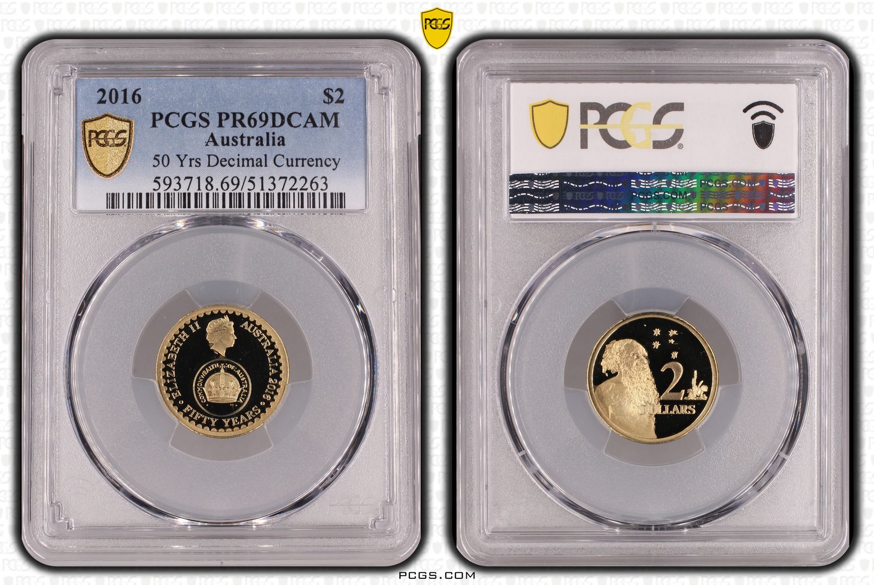 50 Yrs Decimal Currency, Two Dollar, 2016, PCGS PR69DCAM