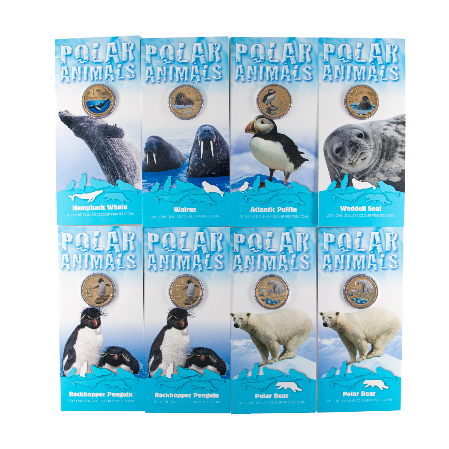 Elizabeth II, Polar Animals, One Dollar, 2013, UNC