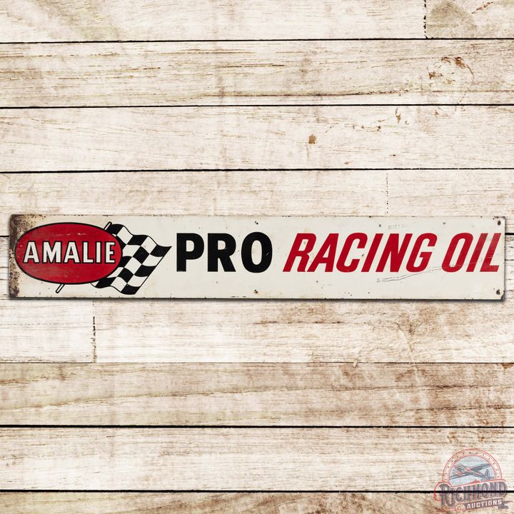 Amalie Pro Racing Oil SST Sign w/ Flag Logo