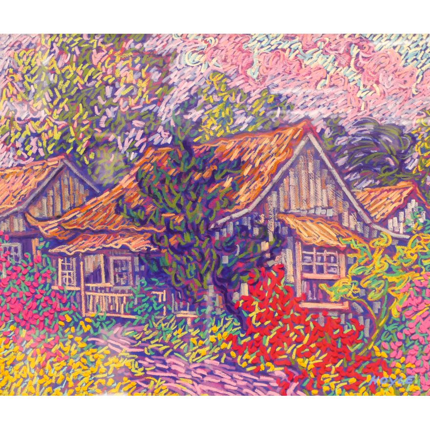 James Hoyle ''Poinsettia at Camp VII'' 1998 Giclee