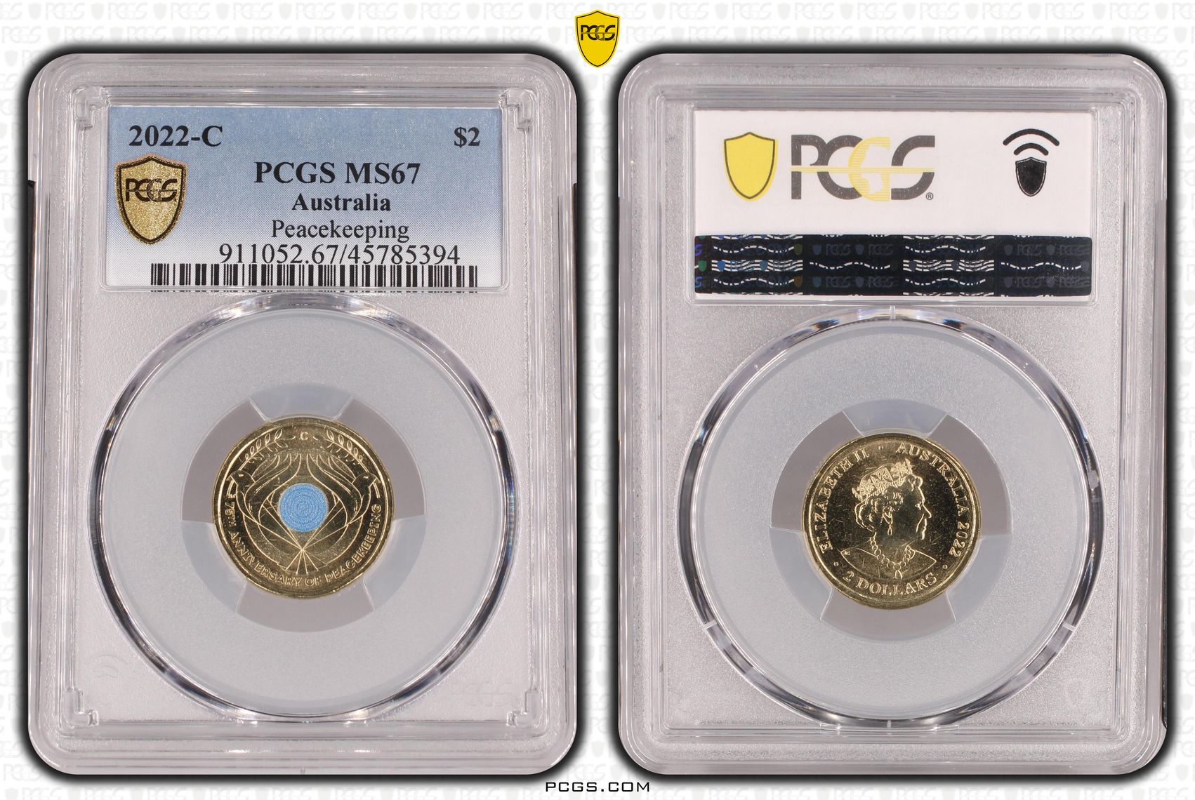 Peacekeeping Colorized , Two Dollar, 2022-C, PCGS MS67