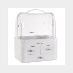 Heartdeco Makeup Cosmetic Storage Box with Lid Cover Portable Organizer - HeartDeco-51462/4038 B2 (S6)