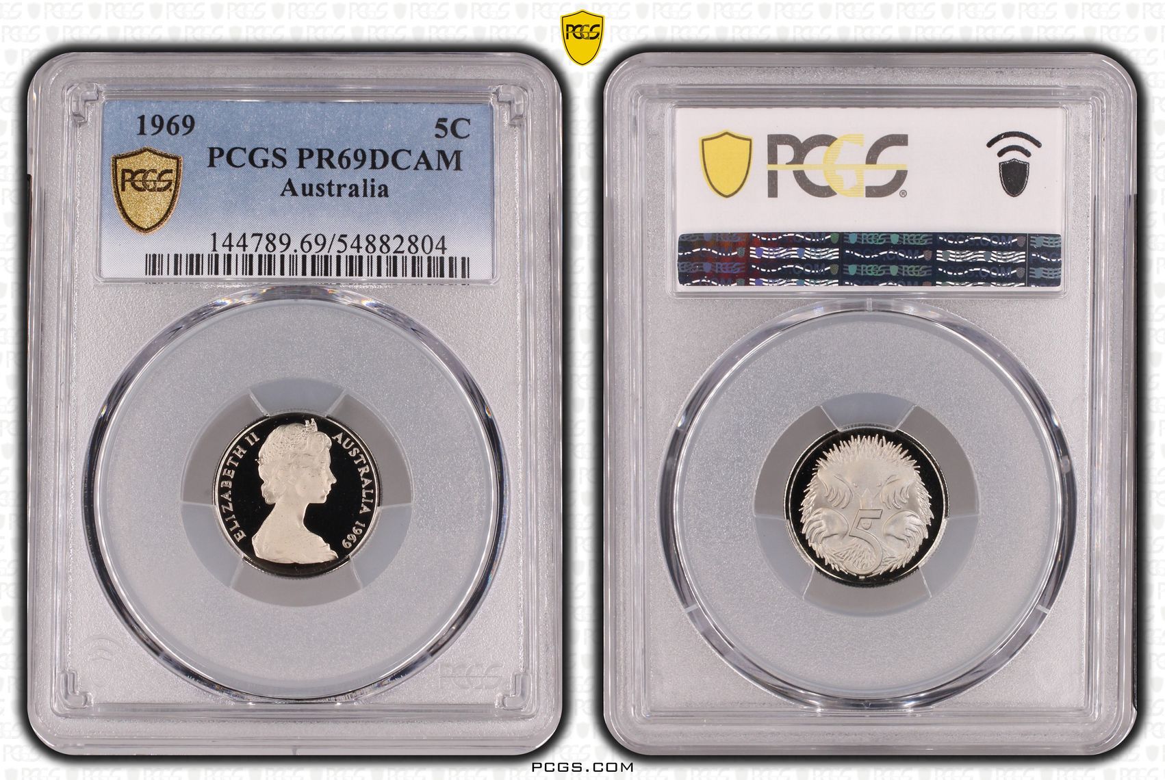 Five Cent, 1969, PCGS PR69DCAM