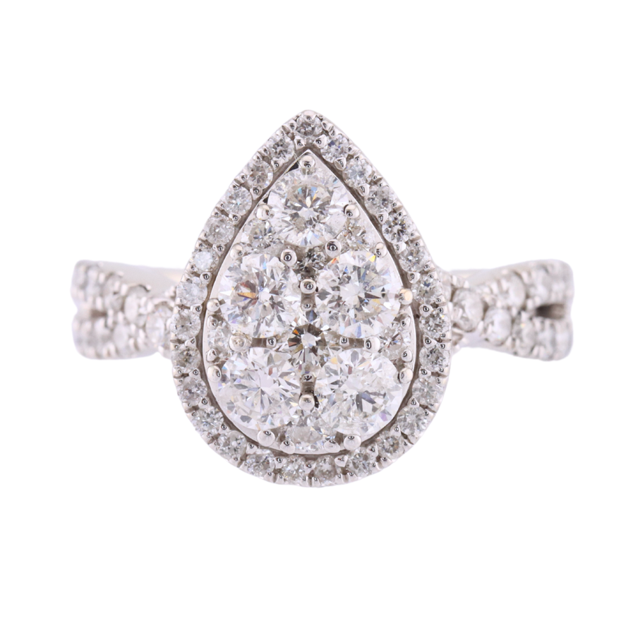 Anillo en diseño pera