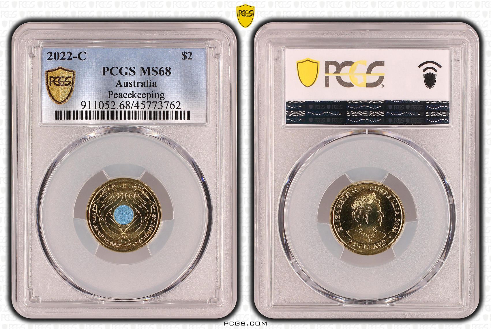 Elizabeth II, Peacekeeping, Two Dollar, 2022-C, PCGS MS 68