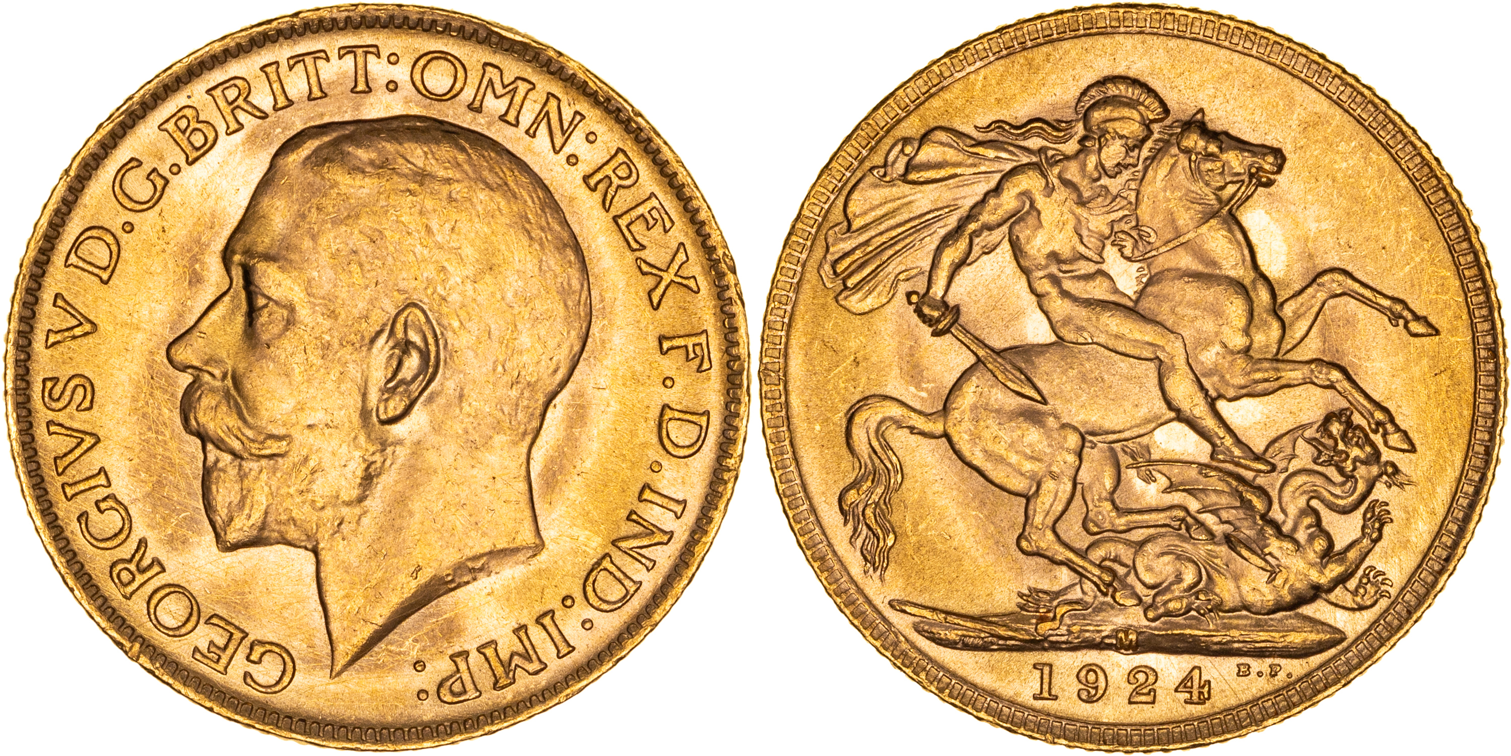 George V, Sovereign, 1930-P, UNC